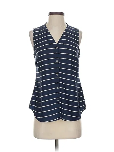Pre-owned Banana Republic Sleeveless Blouse In Blue