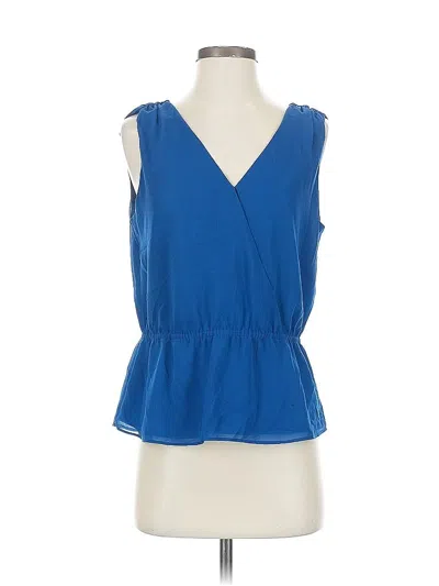 Pre-owned Banana Republic Sleeveless Blouse In Blue