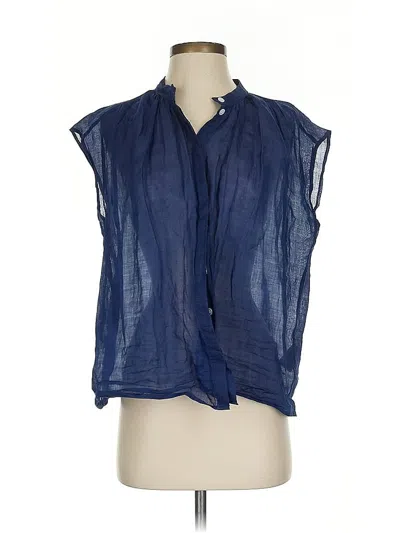 Pre-owned Banana Republic Sleeveless Blouse In Blue
