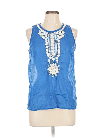 Pre-owned Banana Republic Sleeveless Blouse In Blue