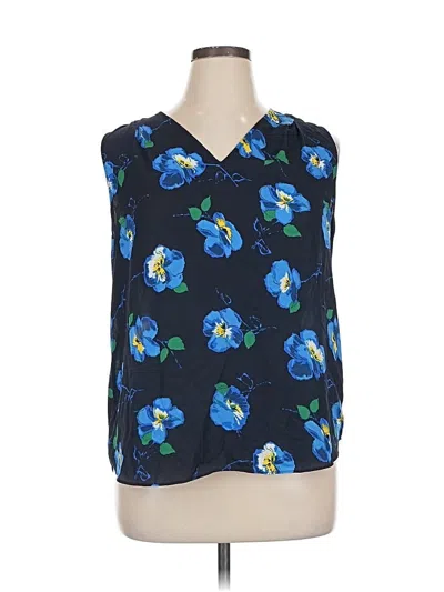 Pre-owned Banana Republic Sleeveless Blouse In Blue
