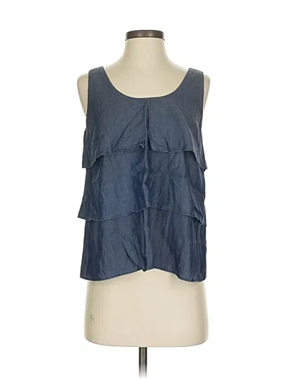 Pre-owned Banana Republic Sleeveless Blouse In Blue