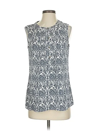 Pre-owned Banana Republic Sleeveless Blouse In Blue