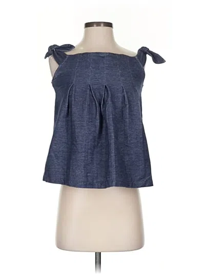 Pre-owned Banana Republic Sleeveless Blouse In Blue