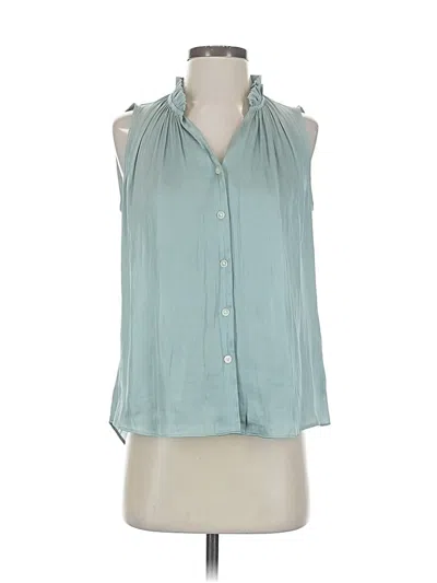 Banana Republic Sleeveless Blouse In Blue