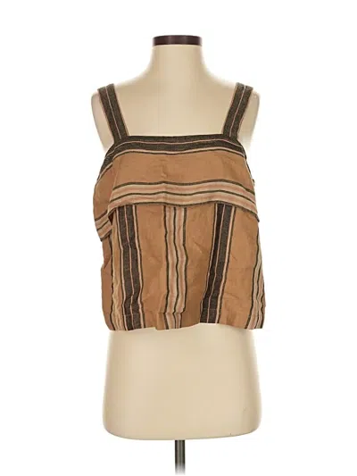 Pre-owned Banana Republic Sleeveless Blouse In Brown