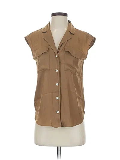 Pre-owned Banana Republic Sleeveless Blouse In Brown