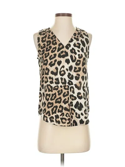 Pre-owned Banana Republic Sleeveless Blouse In Brown