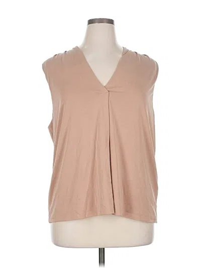 Pre-owned Banana Republic Sleeveless Blouse In Brown
