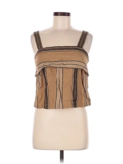 Pre-owned Banana Republic Sleeveless Blouse In Brown
