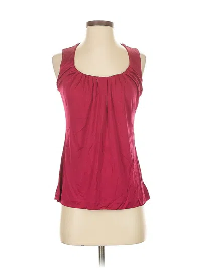 Pre-owned Banana Republic Sleeveless Blouse In Burgundy