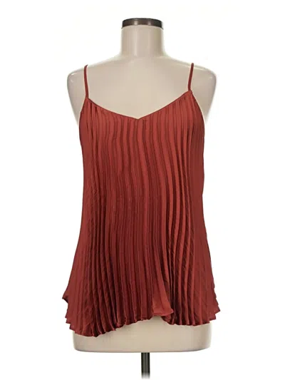 Banana Republic Sleeveless Blouse In Burgundy