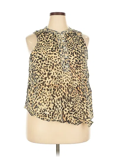 Pre-owned Banana Republic Sleeveless Blouse In Gold