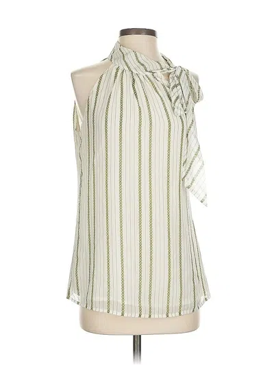 Pre-owned Banana Republic Sleeveless Blouse In Green