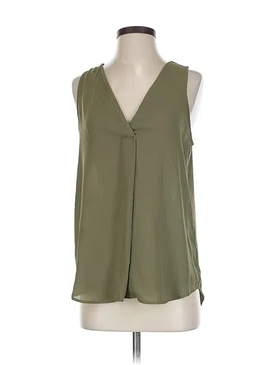 Pre-owned Banana Republic Sleeveless Blouse In Green