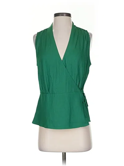 Pre-owned Banana Republic Sleeveless Blouse In Green