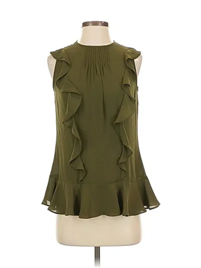 Pre-owned Banana Republic Sleeveless Blouse In Green