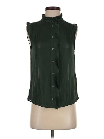 Banana Republic Sleeveless Blouse In Green