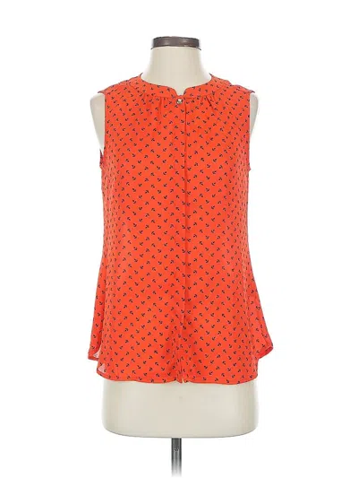 Pre-owned Banana Republic Sleeveless Blouse In Orange
