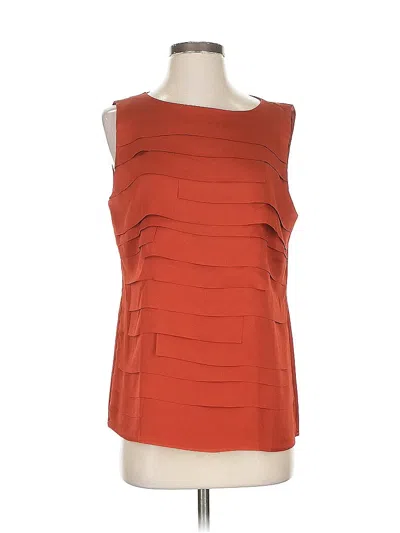 Pre-owned Banana Republic Sleeveless Blouse In Orange