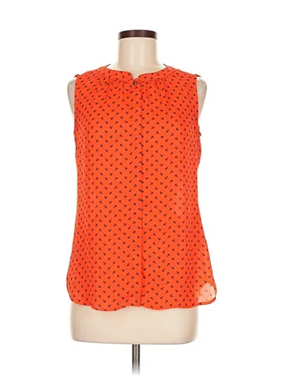 Pre-owned Banana Republic Sleeveless Blouse In Orange