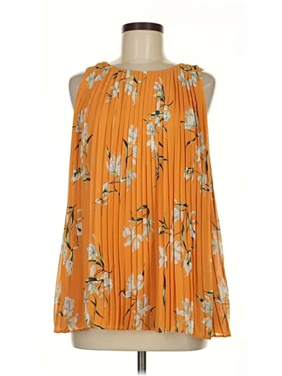 Pre-owned Banana Republic Sleeveless Blouse In Orange