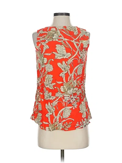 Pre-owned Banana Republic Sleeveless Blouse In Orange