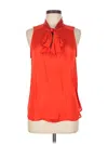 Banana Republic Sleeveless Blouse In Orange