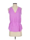 Banana Republic Sleeveless Blouse In Purple