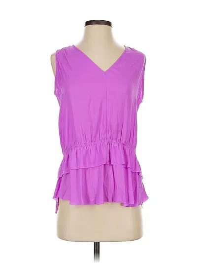 Pre-owned Banana Republic Sleeveless Blouse In Purple