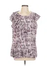 Banana Republic Sleeveless Blouse In Purple