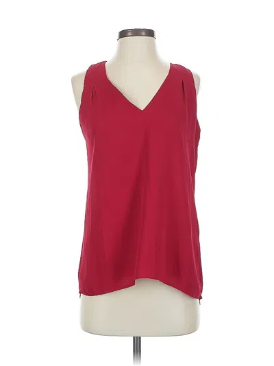 Pre-owned Banana Republic Sleeveless Blouse In Red
