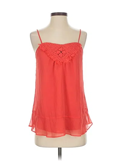 Pre-owned Banana Republic Sleeveless Blouse In Red