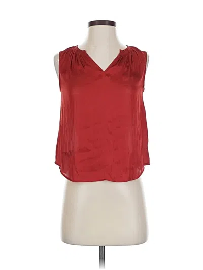 Pre-owned Banana Republic Sleeveless Blouse In Red