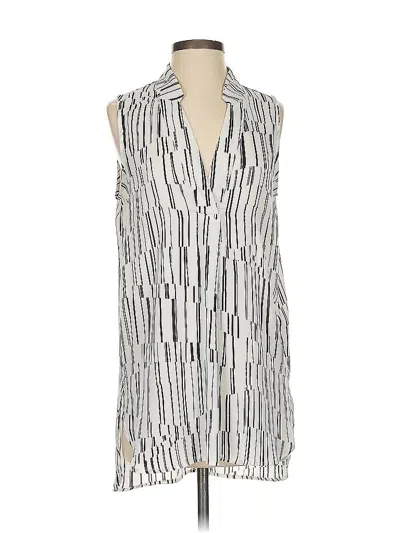 Pre-owned Banana Republic Sleeveless Blouse In Silver