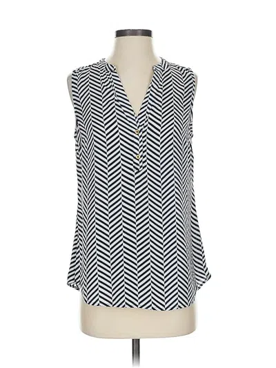 Pre-owned Banana Republic Sleeveless Blouse In Silver