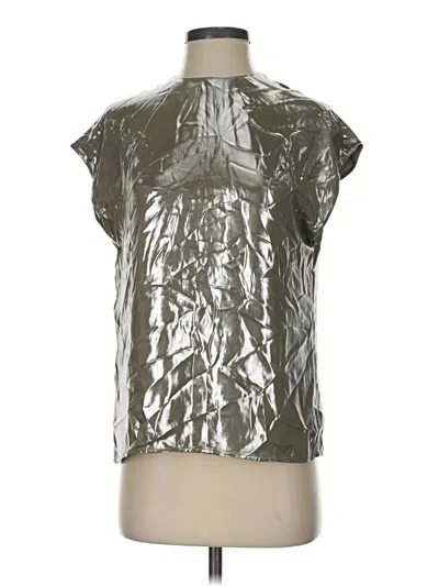 Banana Republic Sleeveless Blouse In Silver