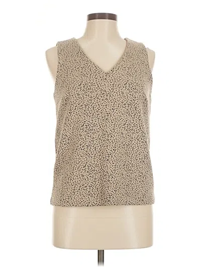 Pre-owned Banana Republic Sleeveless Blouse In Tan