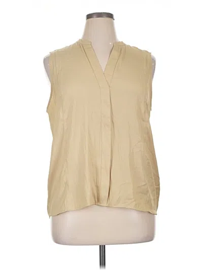 Pre-owned Banana Republic Sleeveless Blouse In Tan
