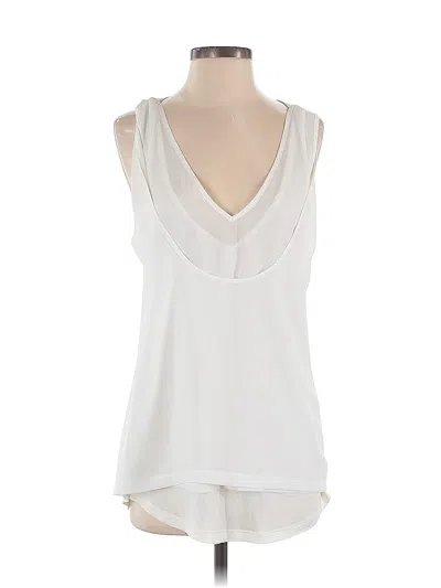 Pre-owned Banana Republic Sleeveless Blouse In White