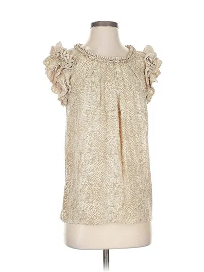 Pre-owned Banana Republic Sleeveless Blouse In White