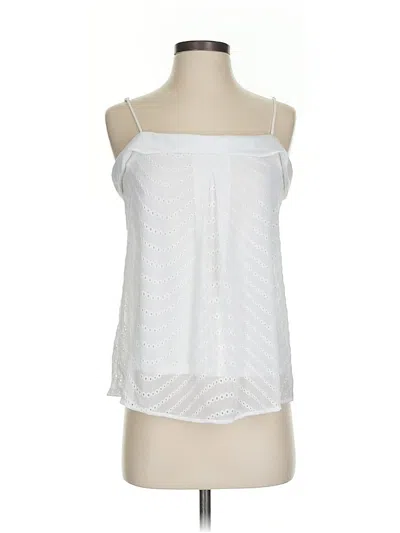Pre-owned Banana Republic Sleeveless Blouse In White