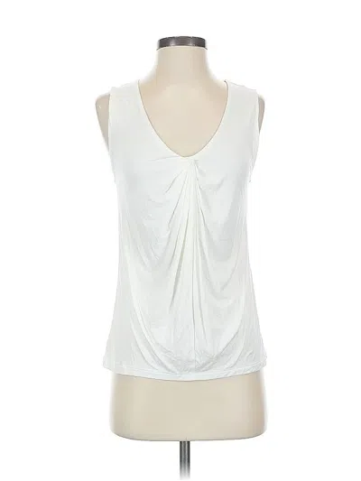 Pre-owned Banana Republic Sleeveless Blouse In White