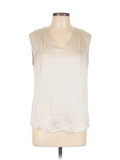 Pre-owned Banana Republic Sleeveless Blouse In White