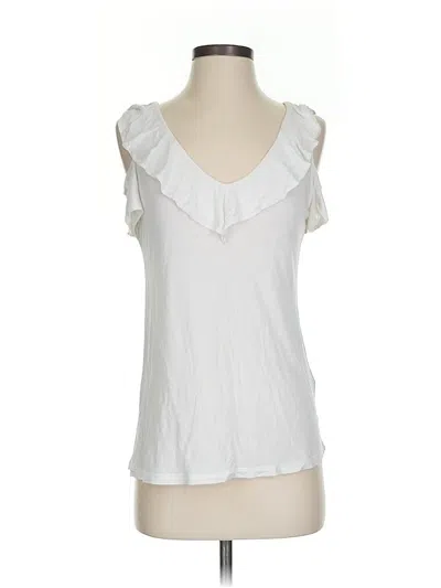 Pre-owned Banana Republic Sleeveless Blouse In White