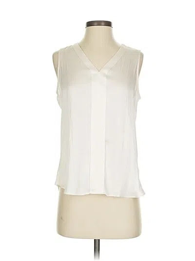 Pre-owned Banana Republic Sleeveless Blouse In White