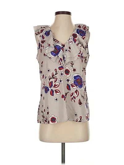 Pre-owned Banana Republic Sleeveless Blouse In White