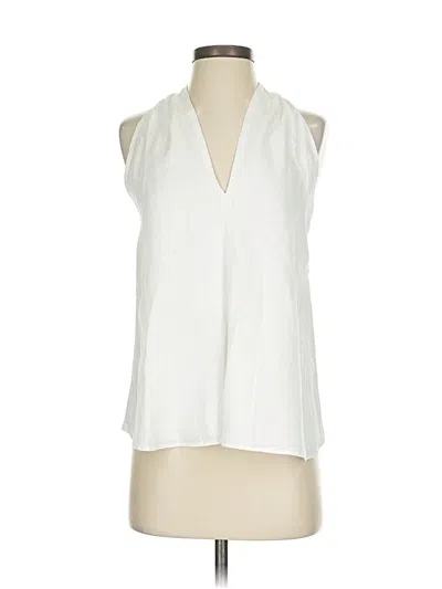 Pre-owned Banana Republic Sleeveless Blouse In White