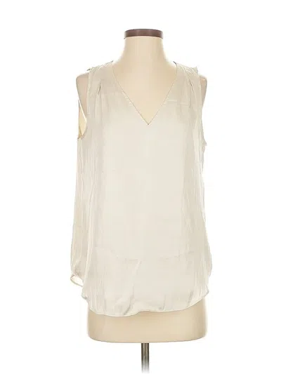 Pre-owned Banana Republic Sleeveless Blouse In White