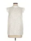 Banana Republic Sleeveless Blouse In White
